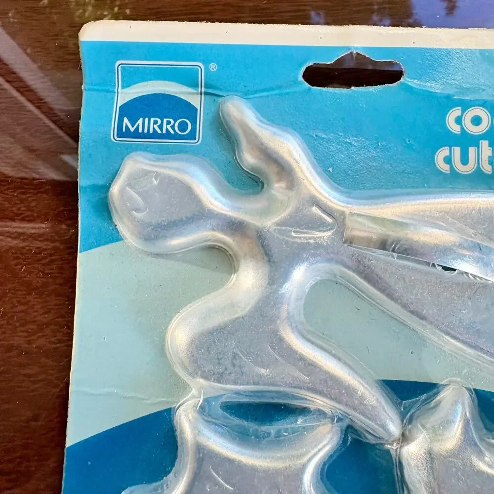 Vintage Mirro Christmas Cookie Cutter Set Sealed 4 Pc Holiday Shapes